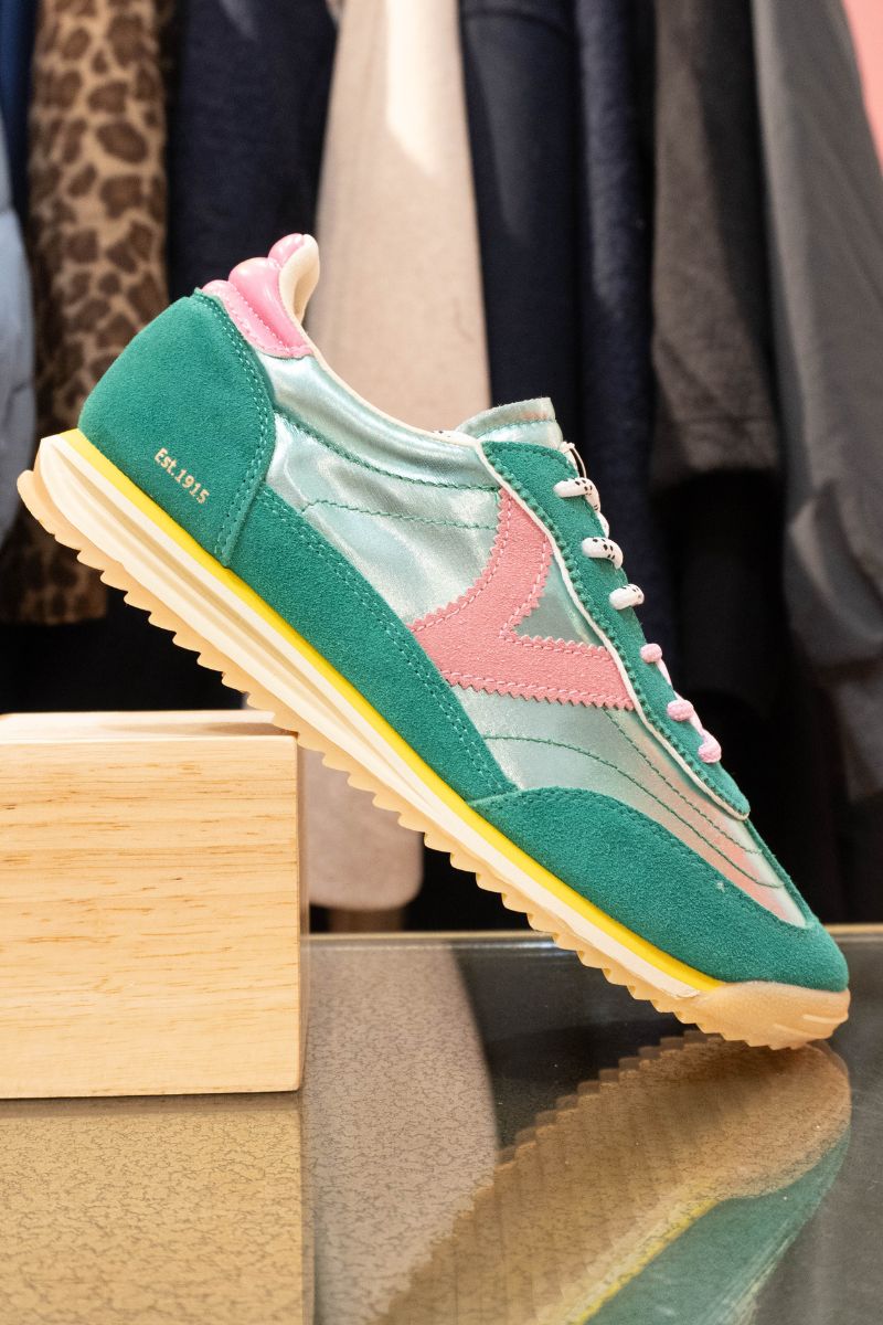 Baskets Mina, couleur vert, marque Victoria