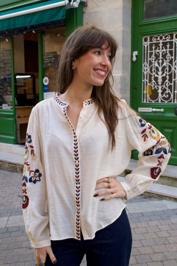Blouse Ivana, couleur écru