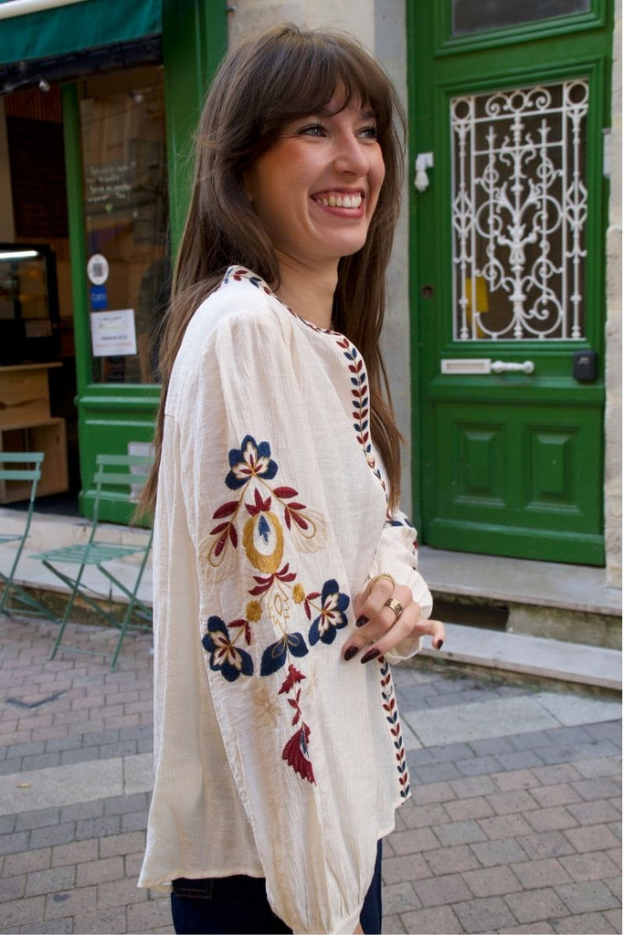 Blouse Ivana, couleur écru