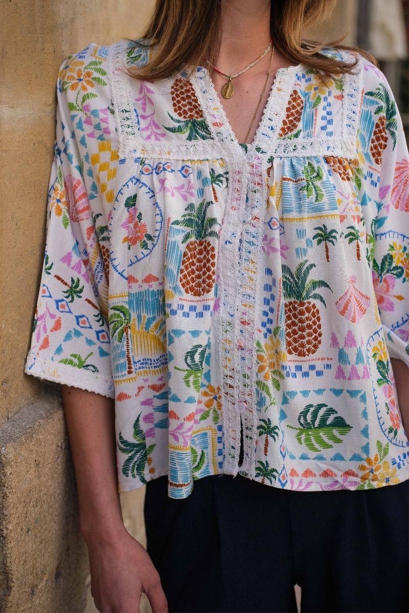 Blouse Mojito, couleur multicolore, marque Rue Mazarine