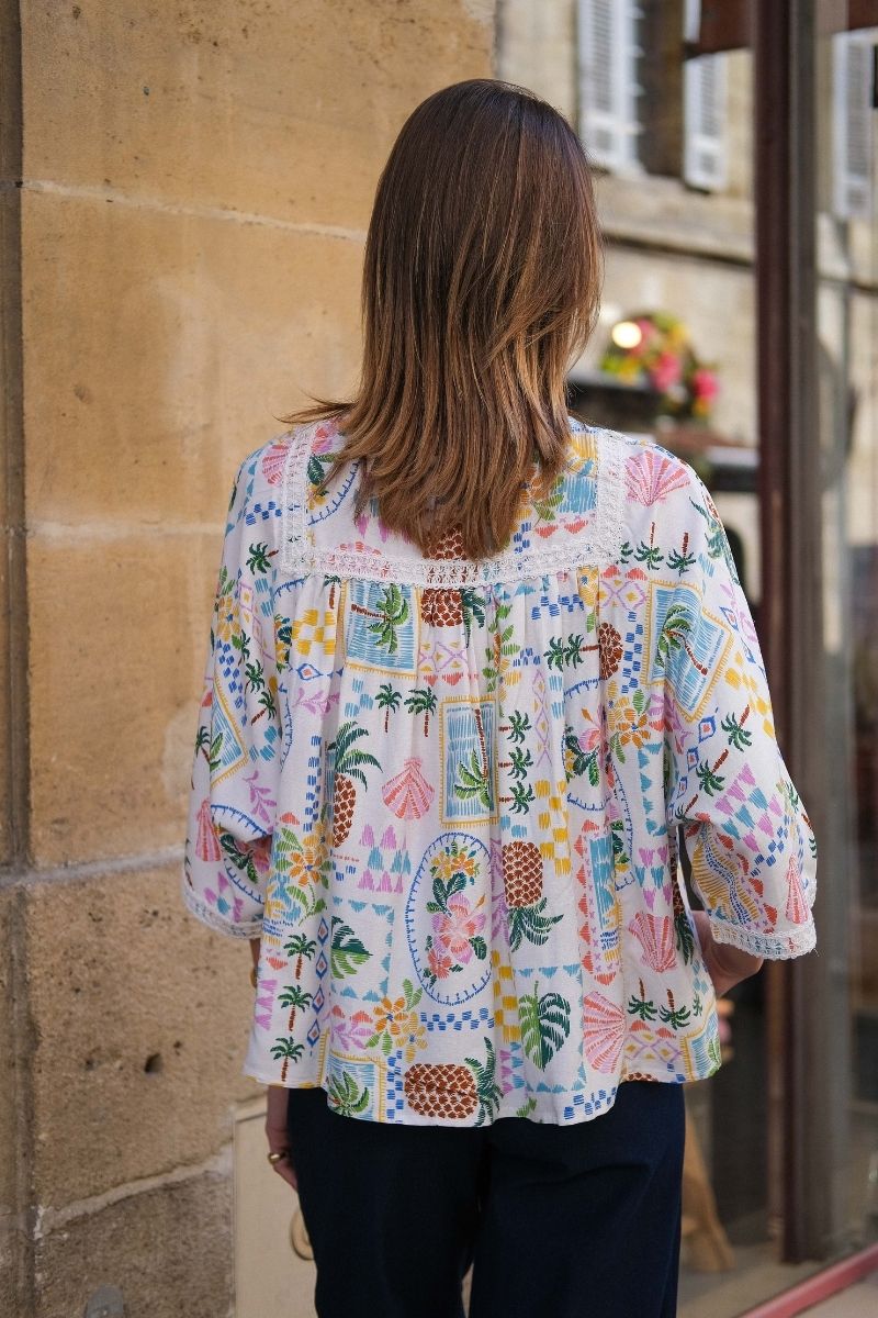 Blouse Mojito, couleur multicolore, marque Rue Mazarine