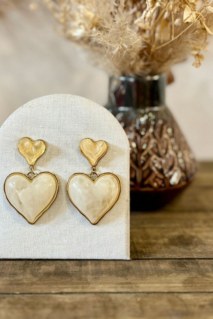 Boucles d'oreilles Lili, couleur doré, matière acier inoxydable