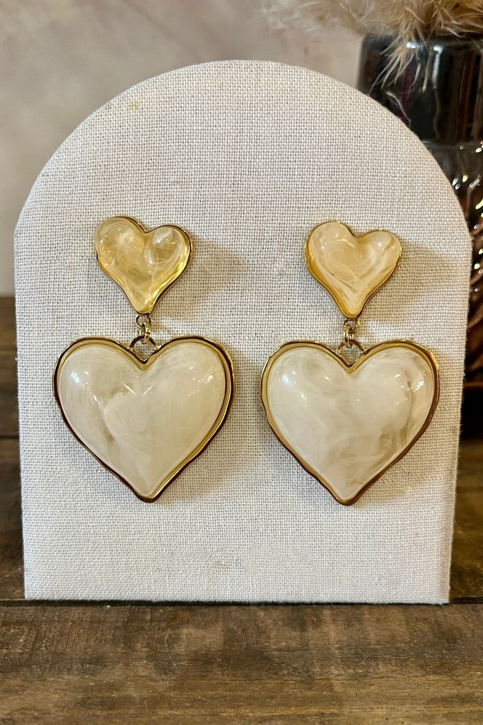 Boucles d'oreilles Lili, couleur doré, matière acier inoxydable