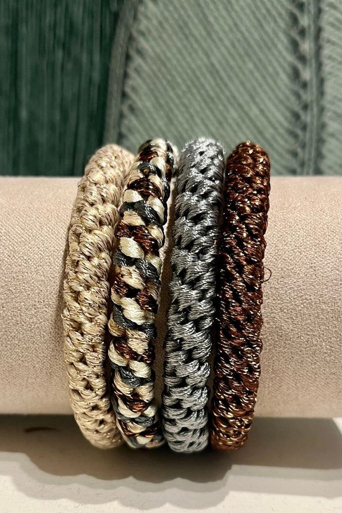 Lots de 4 bracelets Kknekki, couleur bleu ciel