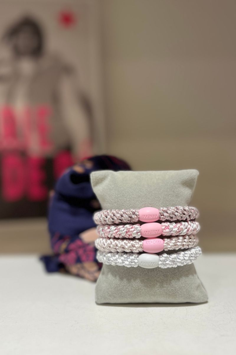 Bracelets Kknekki, couleur rose, lot de 4