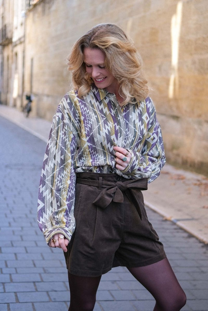 Chemise Vipeffa, couleur verte, marque Vila