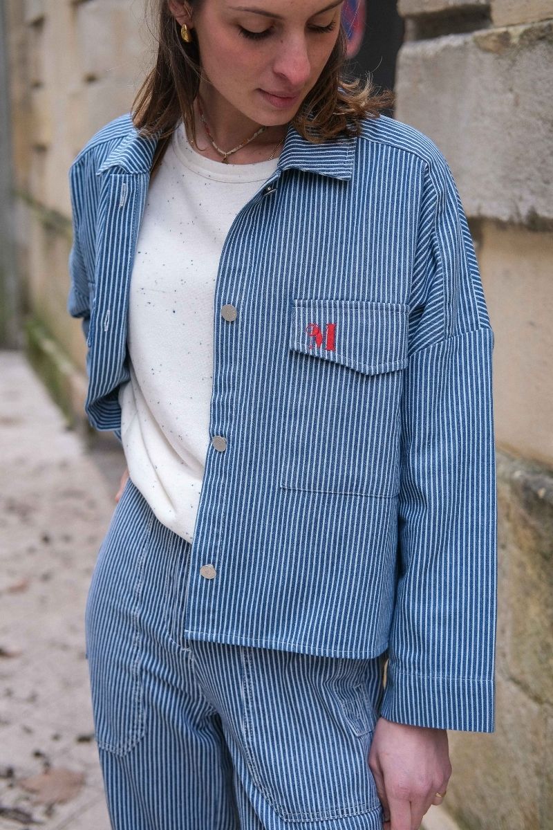 Chemise Lylou, couleur bleu, marque Rue Mazarine