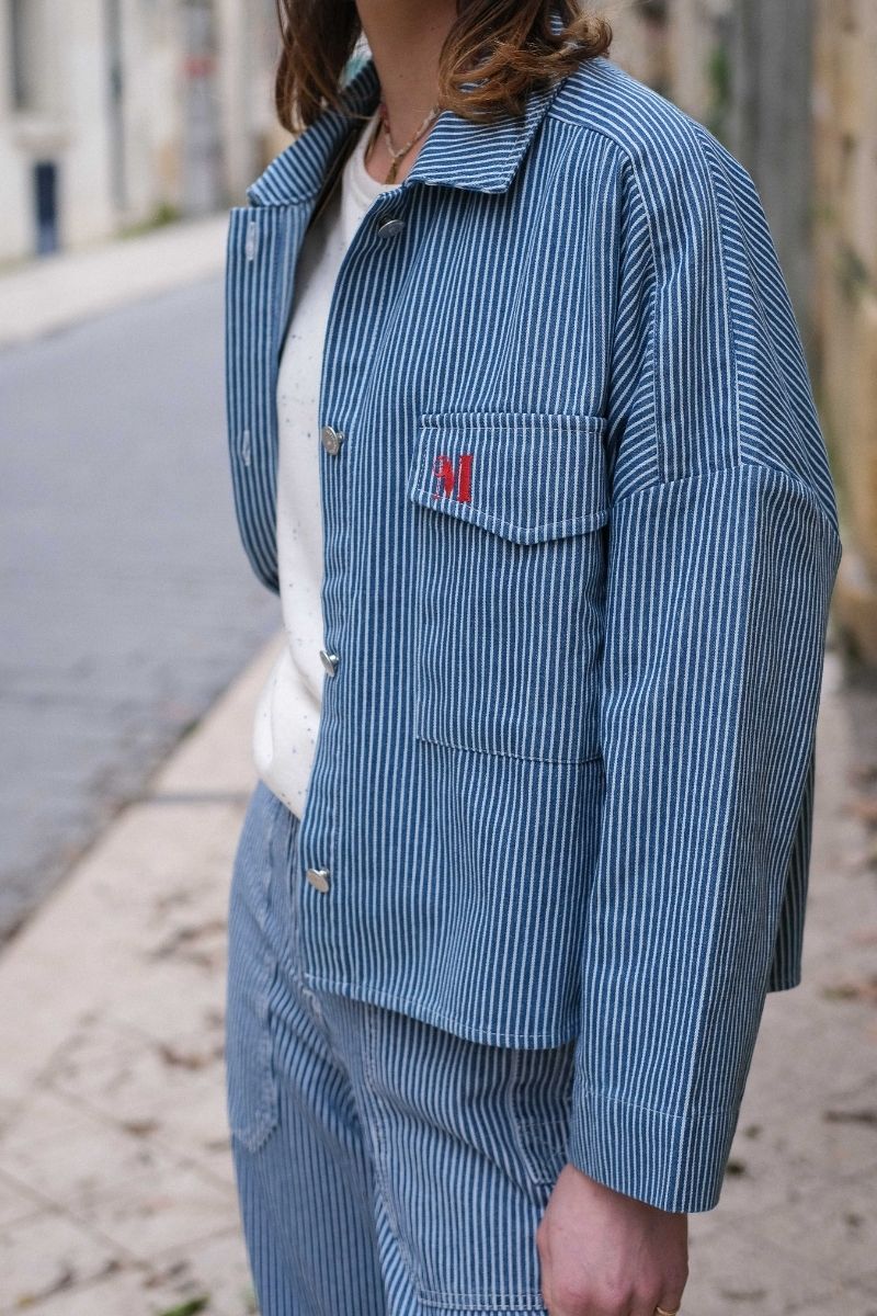 Chemise Lylou, couleur bleu, marque Rue Mazarine