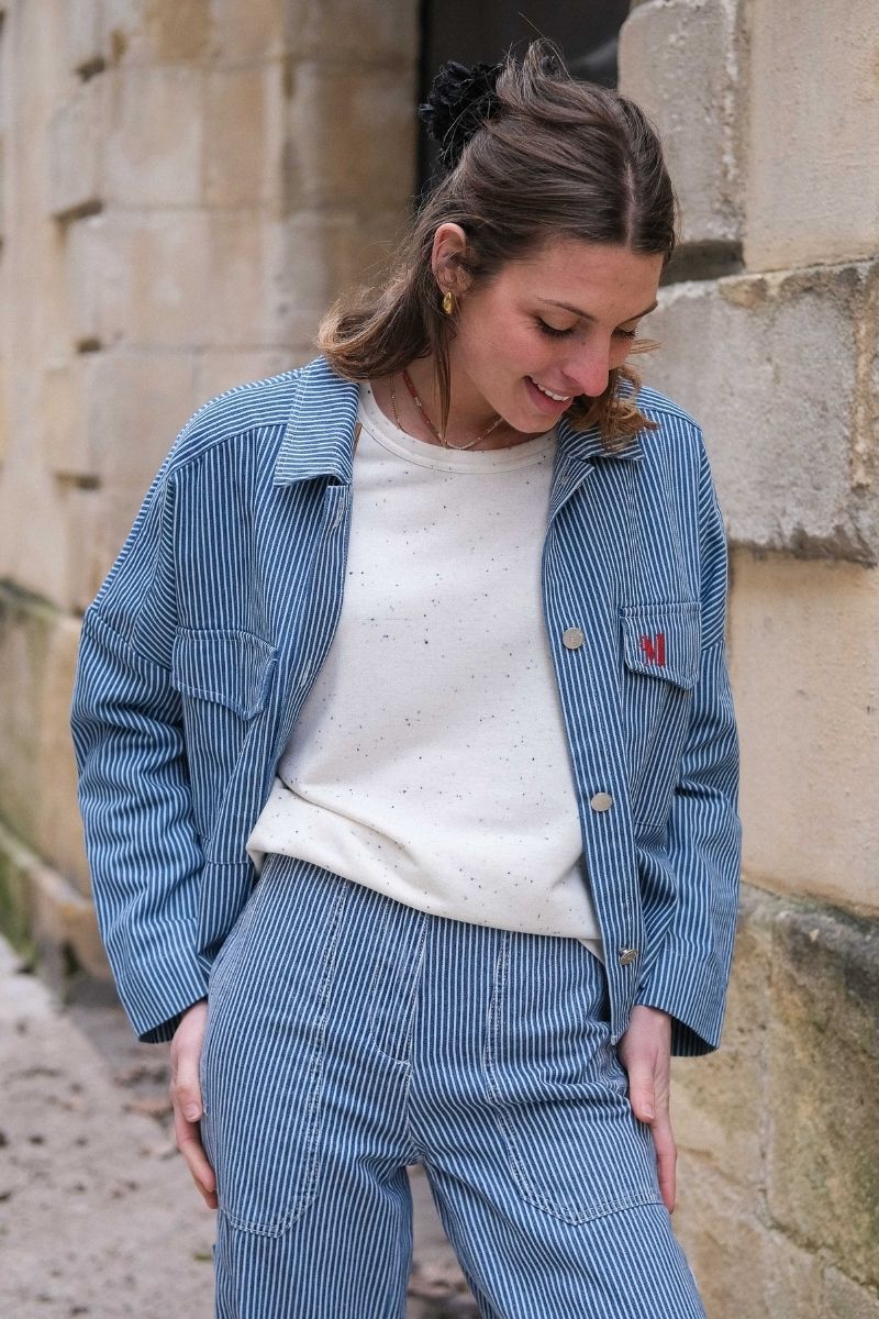 Chemise Lylou, couleur bleu, marque Rue Mazarine
