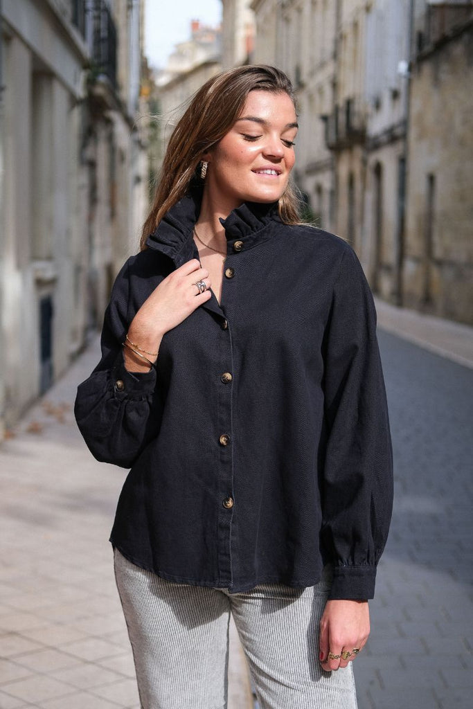 Chemise Maria, couleur marine