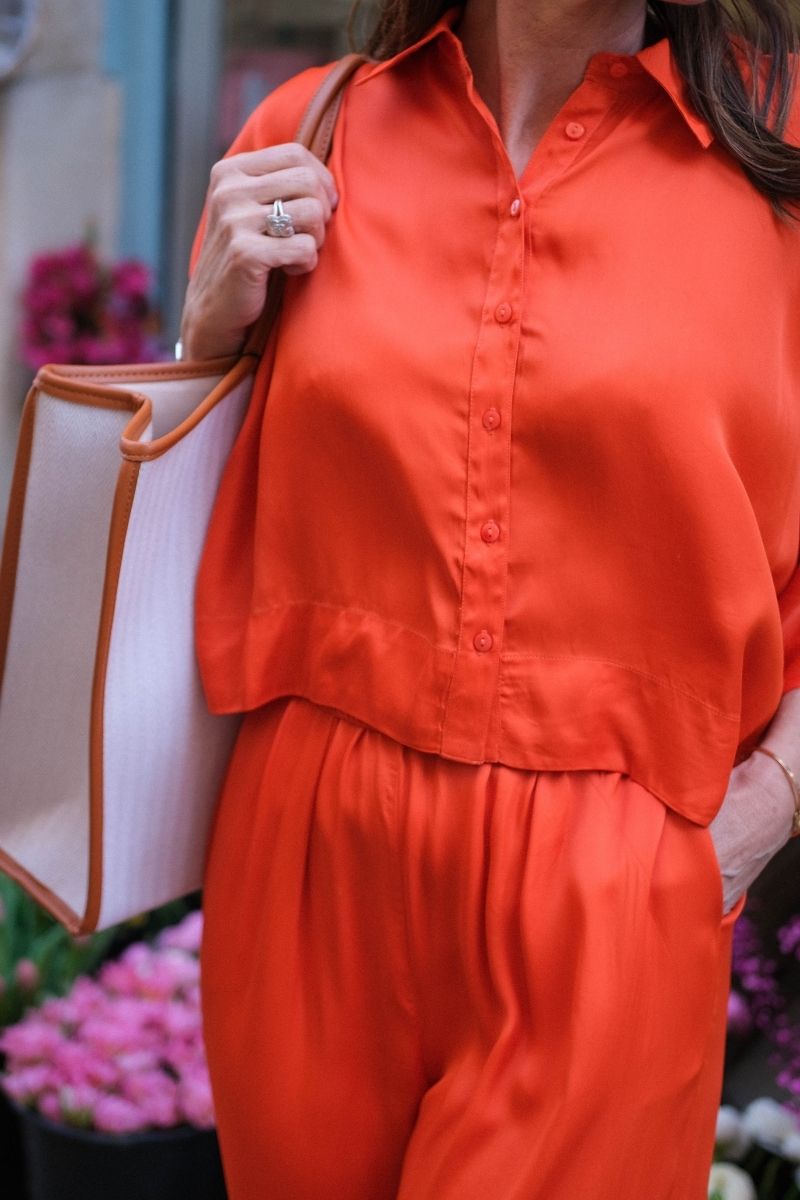 Chemise Pervenche, couleur orange, marque Frnch