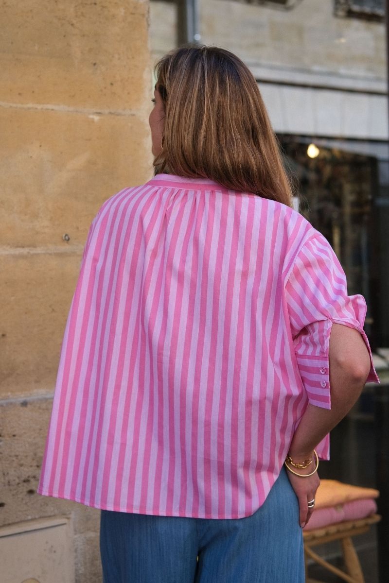 Chemise Simone, couleur rose, marque Orfeo