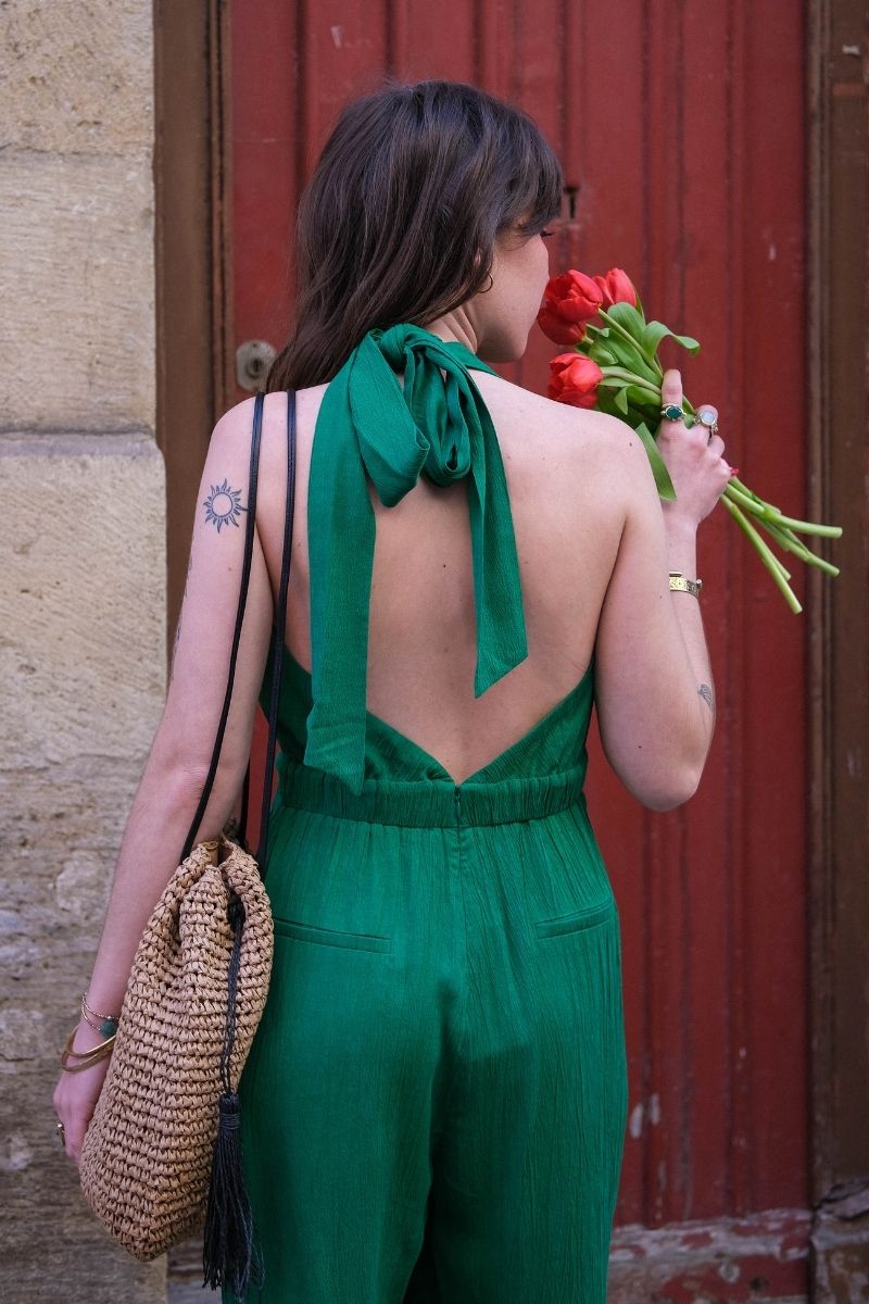Combinaison Milagres, couleur verte, marque Frnch