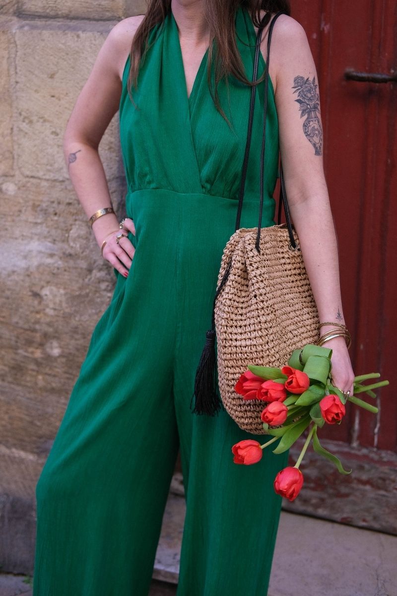 Combinaison Milagres, couleur verte, marque Frnch