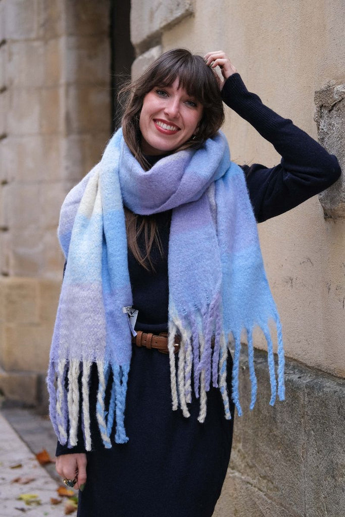 Echarpe Iaagge, couleur bleu ciel, marque Ichi