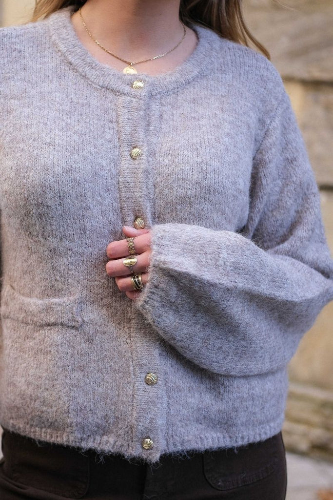 Gilet Objsaggia, couleur beige, marque Object