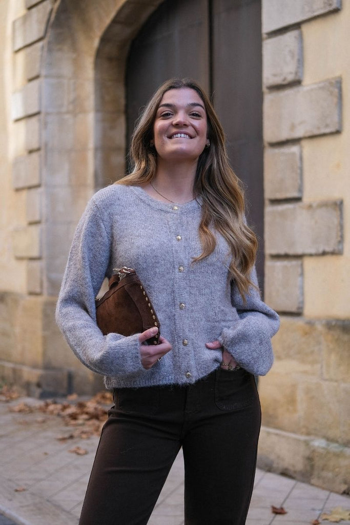 Gilet Objsaggia, couleur beige, marque Object