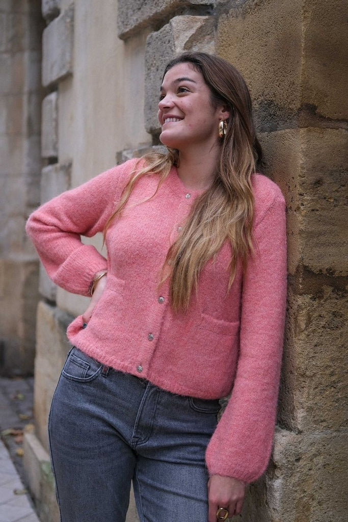 Gilet Objsaggia, couleur rose, marque Object