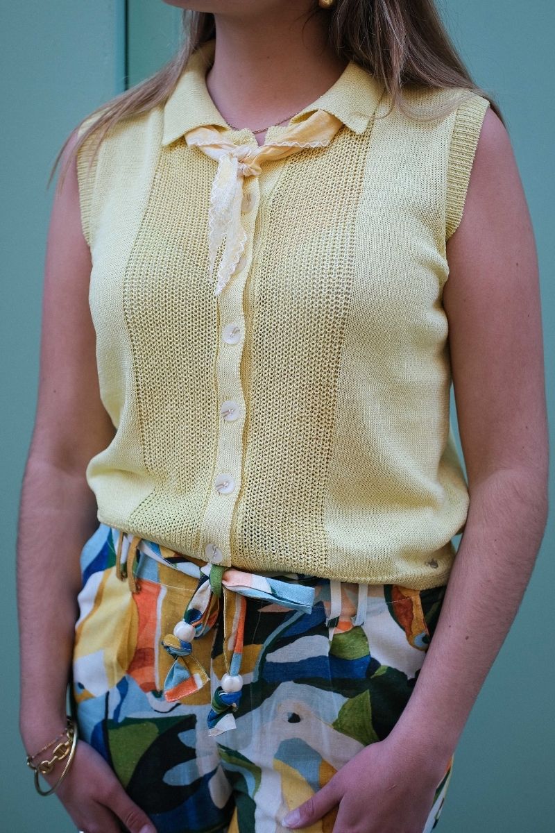 Gilet Davis, couleur jaune, marque Orfeo