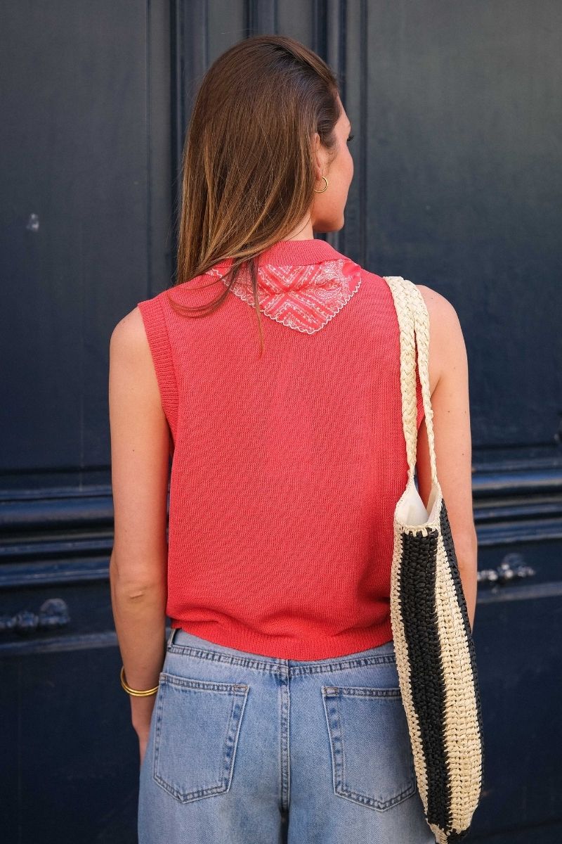 Gilet Davis, couleur rouge, marque Orfeo