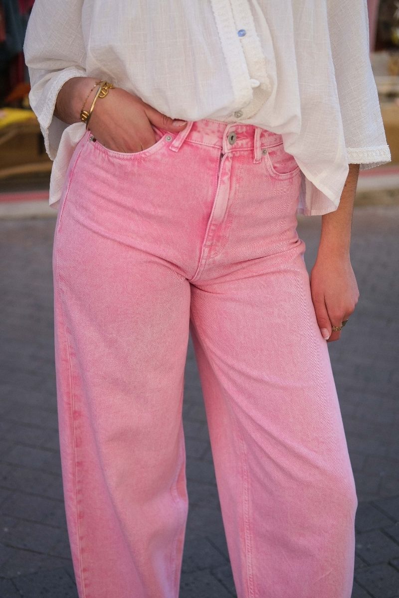 Jean Ihavena, couleur rose, marque Ichi