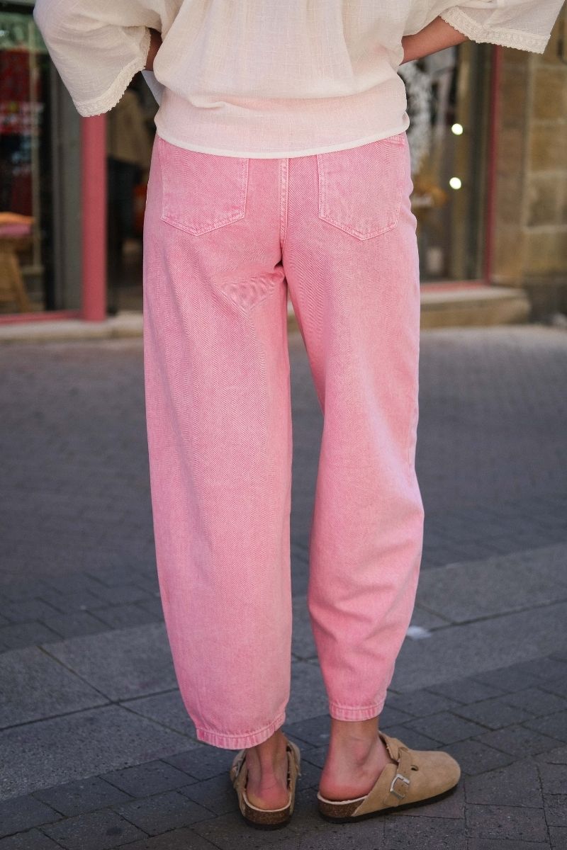 Jean Ihavena, couleur rose, marque Ichi