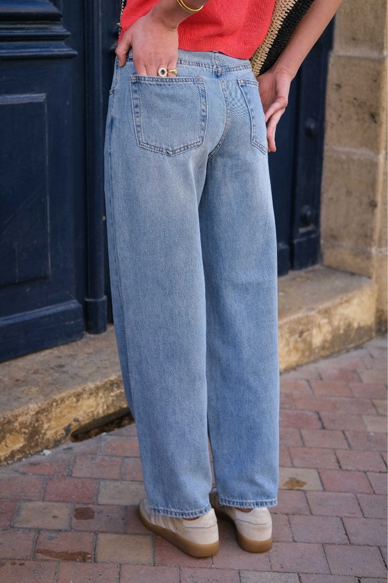 Jean Lena, couleur bleu, marque F.A.M
