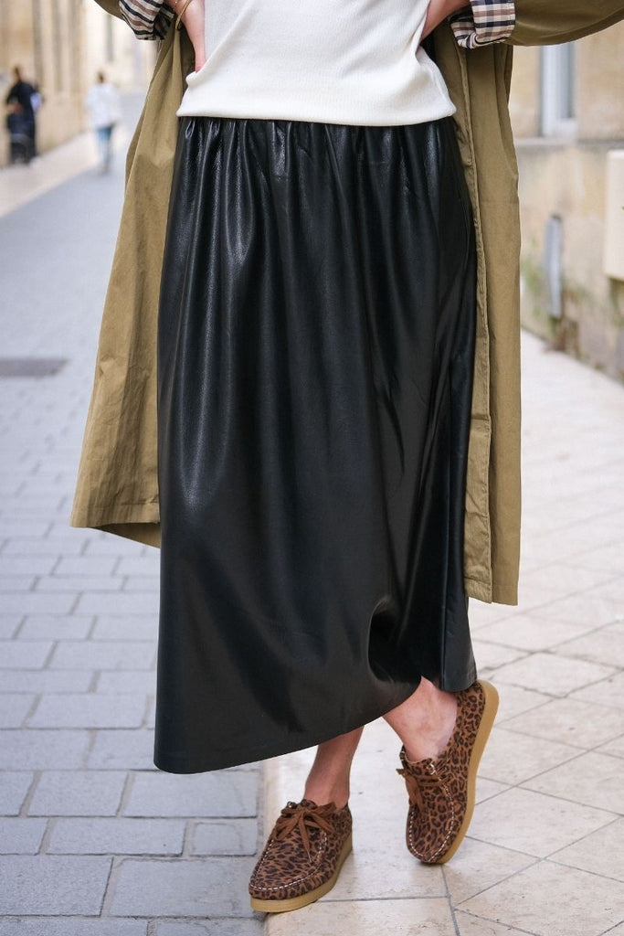 Jupe Bourdin, couleur noir, marque Frnch