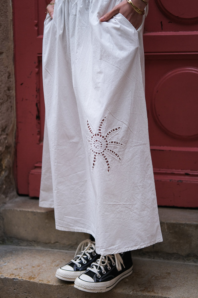 Jupe Vilayki, couleur blanc, marque Vila, taille élastique