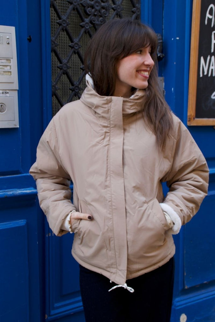 Manteau Guzmania, couleur beige, marque Laure + Max