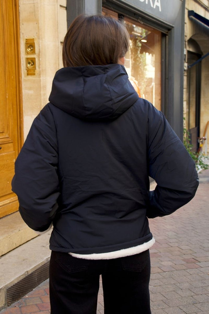 Manteau Guzmania, couleur bleu nuit, marque Laure + Max