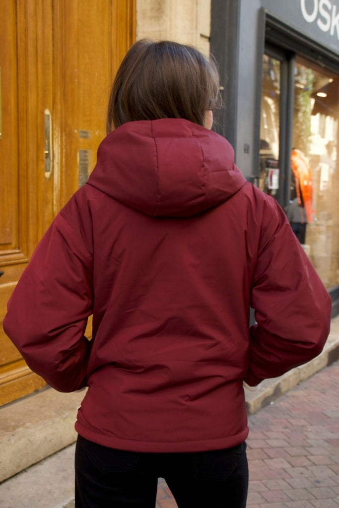 Manteau Guzmania, couleur bordeaux, marque Laure + Max
