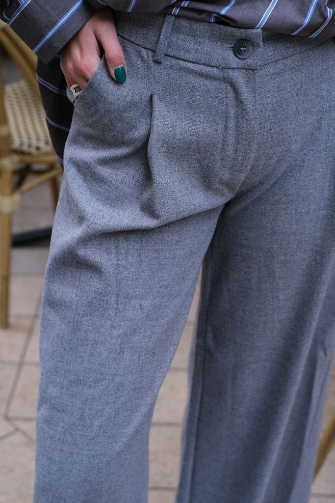 Pantalon Wesley, couleur gris, marque Rue Mazarine