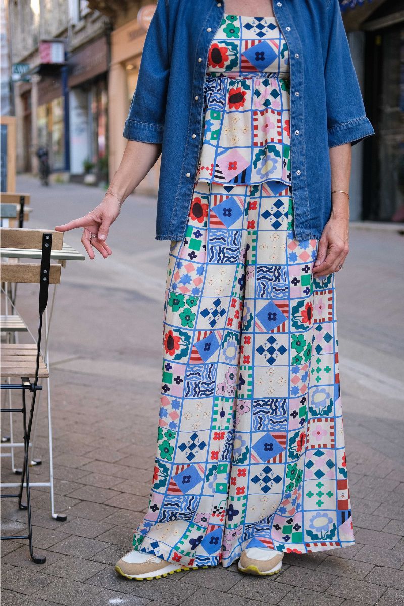 Pantalon Egeria, couleur multicolore, marque Frnch