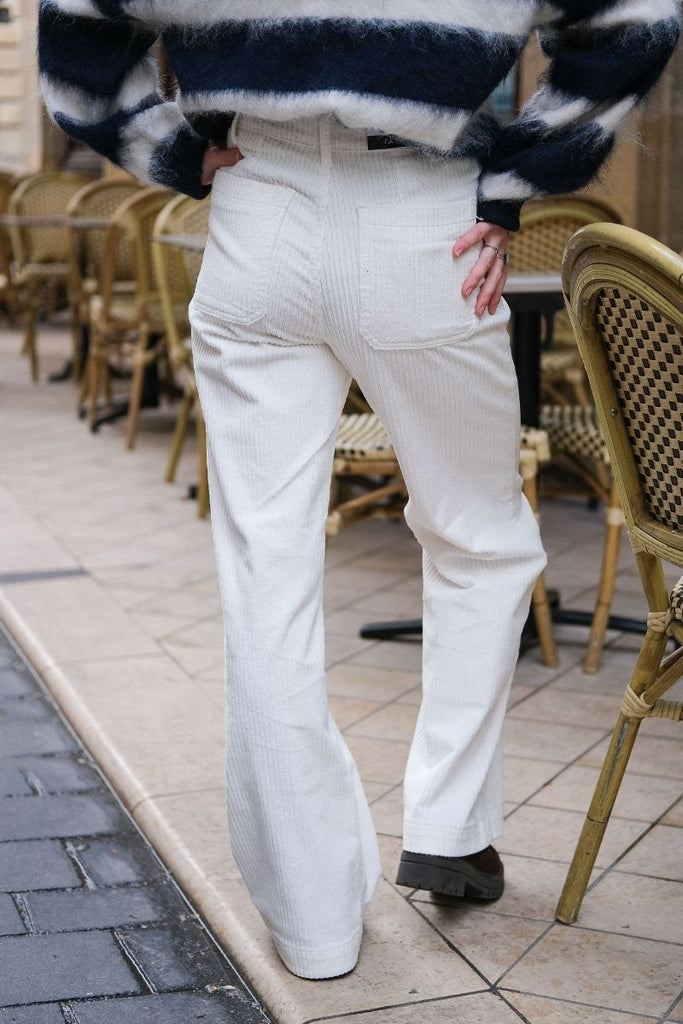 Pantalon Fauve, couleur écru, marque F.A.M