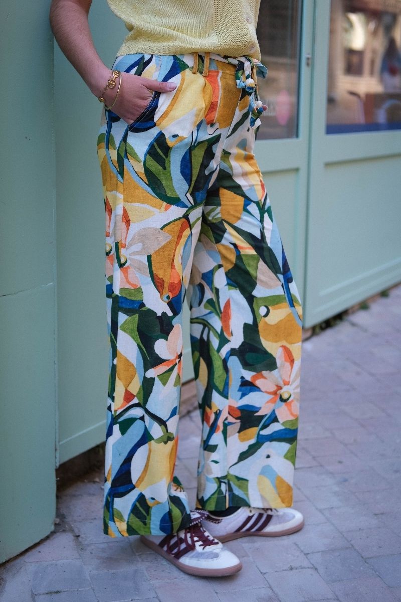 Pantalon Nami, couleur vert, marque Orfeo