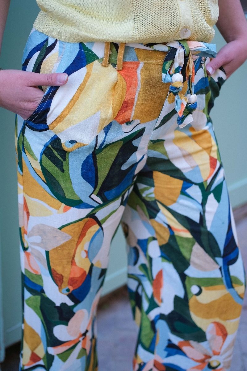 Pantalon Nami, couleur vert, marque Orfeo