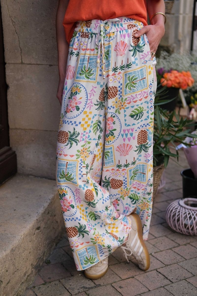 Pantalon Rise, couleur multicolore, marque Rue Mazarine, taille élastique