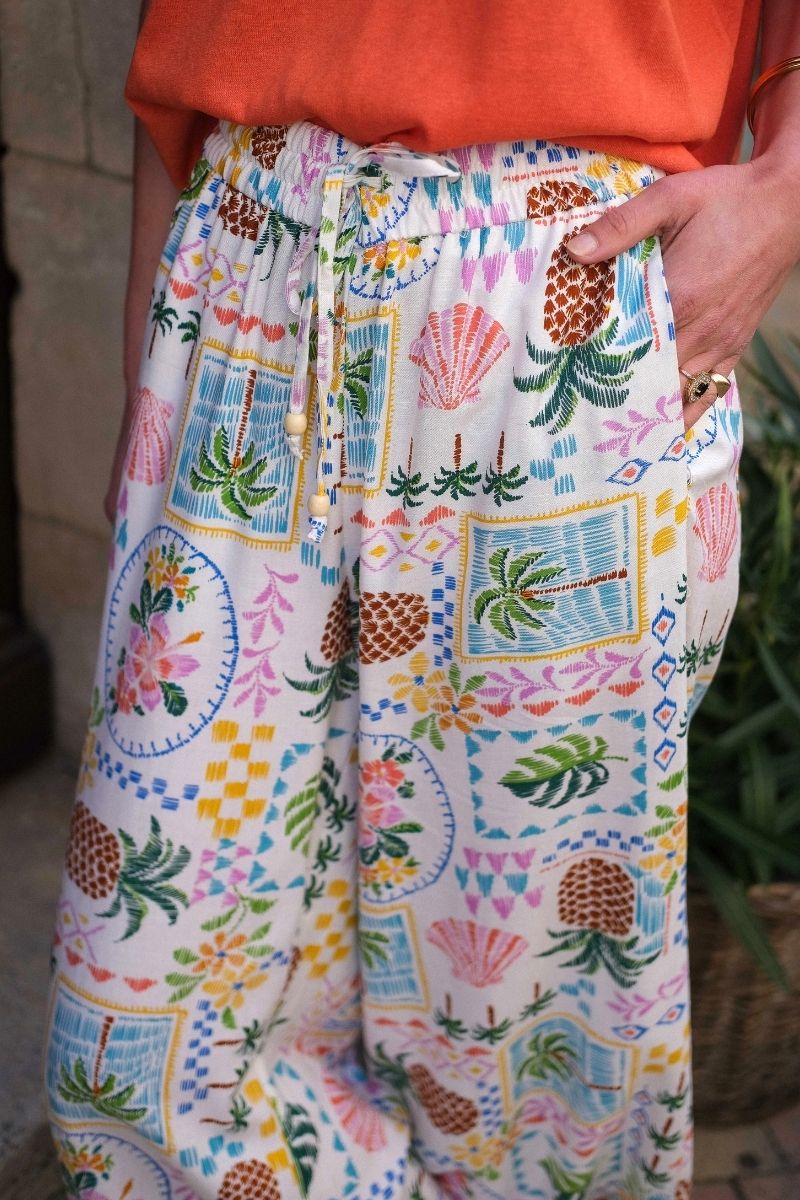 Pantalon Rise, couleur multicolore, marque Rue Mazarine, taille élastique