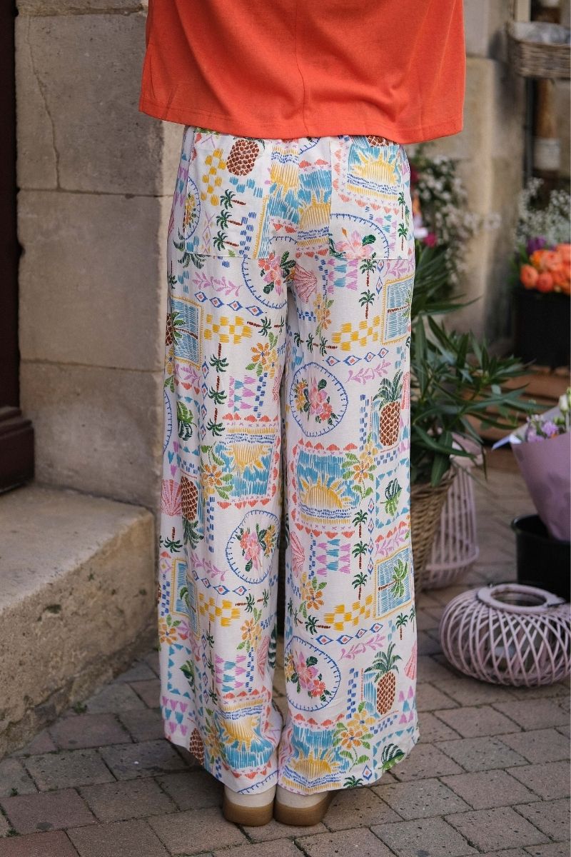 Pantalon Rise, couleur multicolore, marque Rue Mazarine, taille élastique