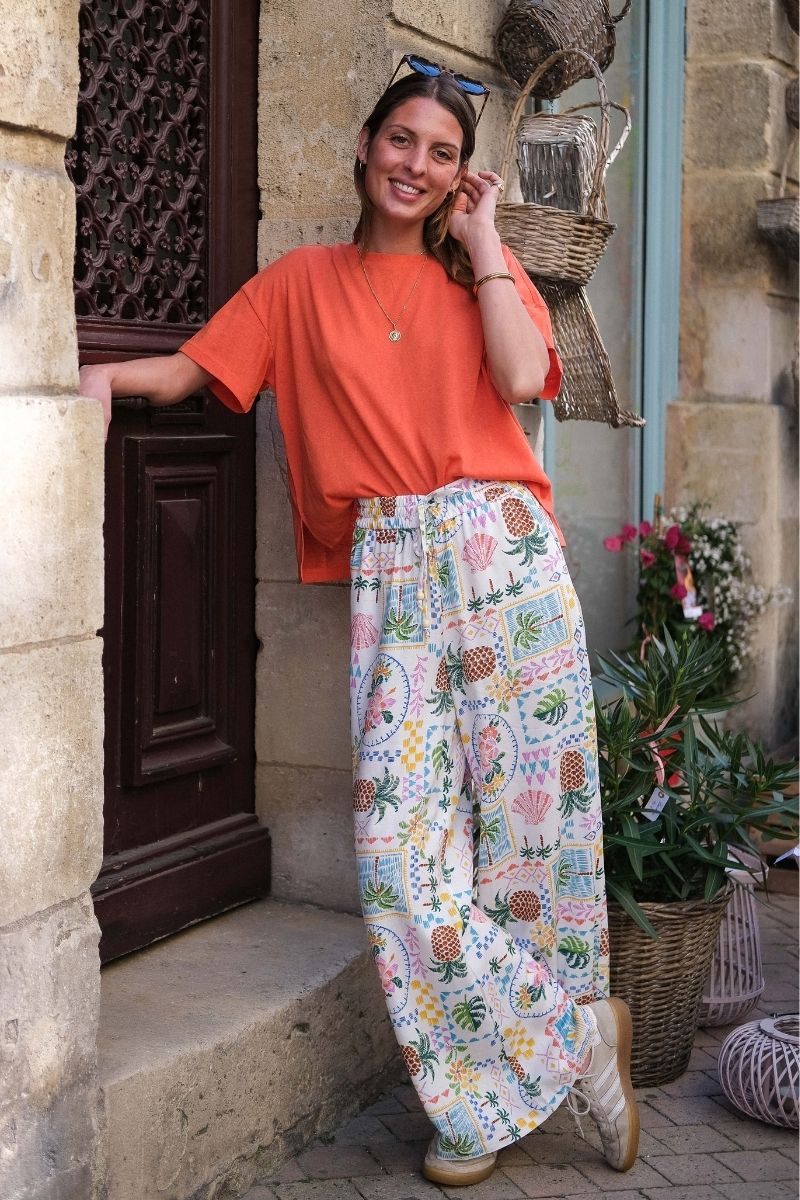 Pantalon Rise, couleur multicolore, marque Rue Mazarine, taille élastique