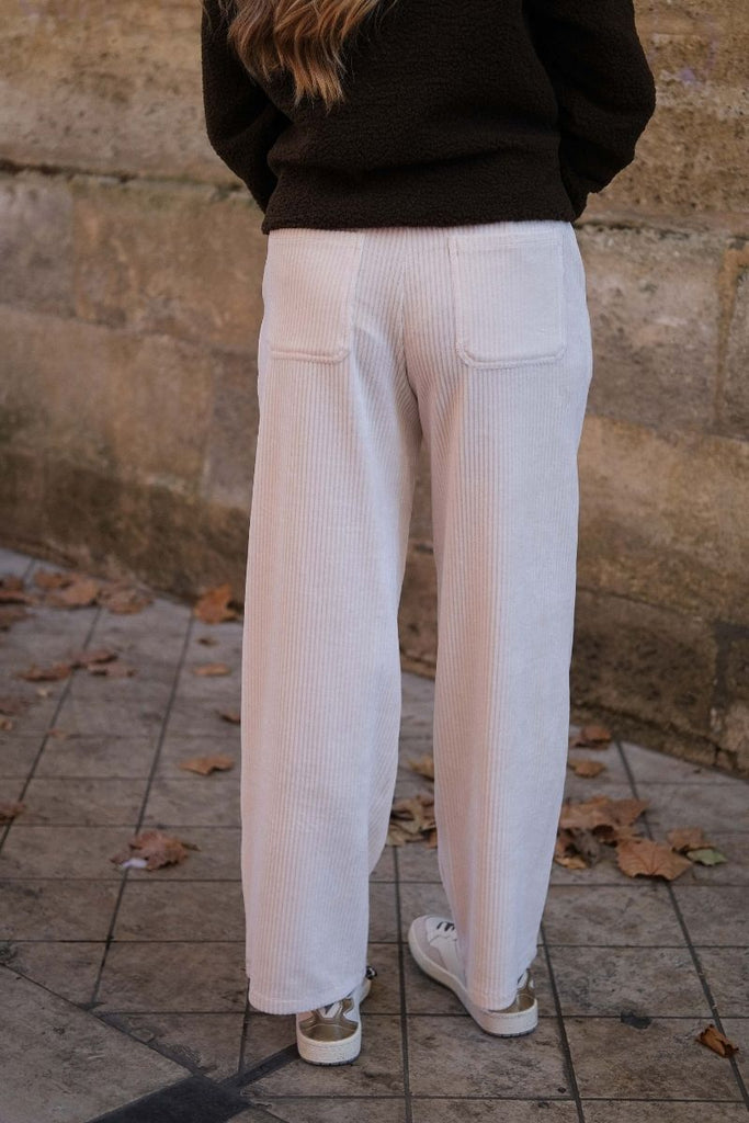 Pantalon Vikita, couleur écru, marque Vila