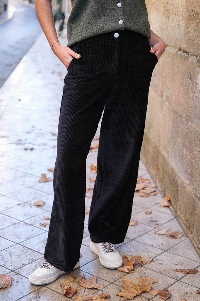 Pantalon Vikita, couleur noir, marque Vila