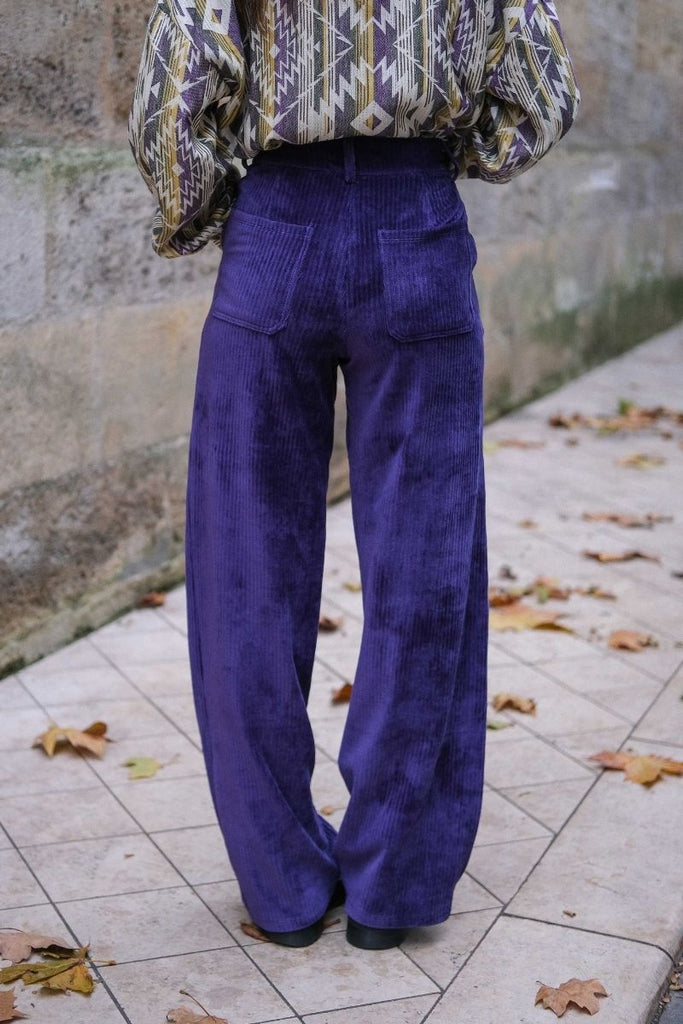 Pantalon Vikita, couleur violet, marque Vila