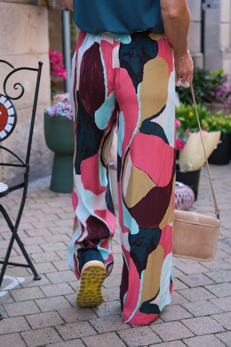 Pantalon Vilulu, couleur : multicolore, marque Vila