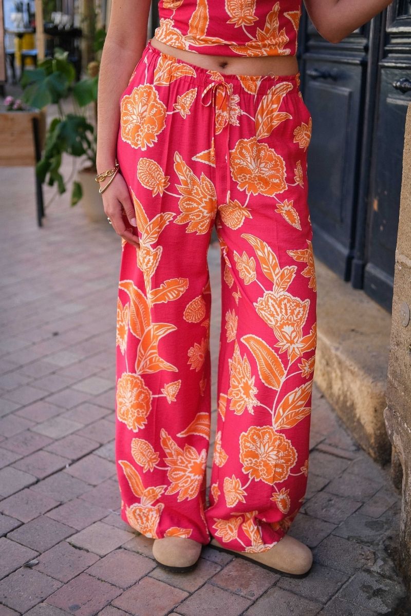 Pantalon Woods, couleur fuschia, marque Grace & Mila