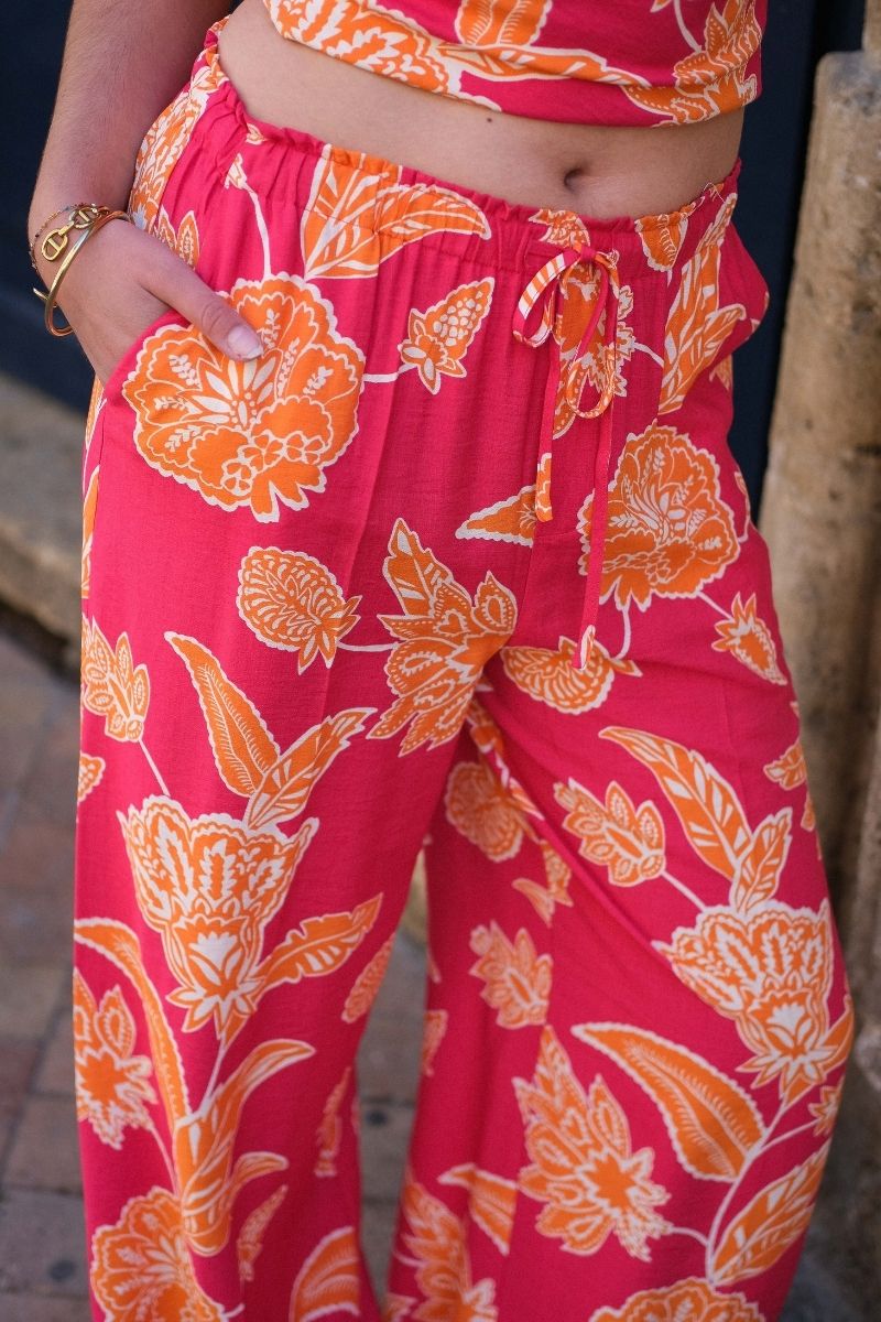 Pantalon Woods, couleur fuschia, marque Grace & Mila
