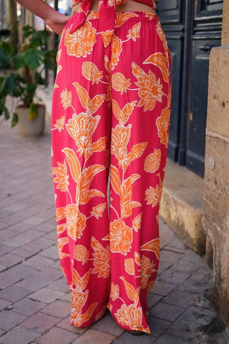 Pantalon Woods, couleur fuschia, marque Grace & Mila