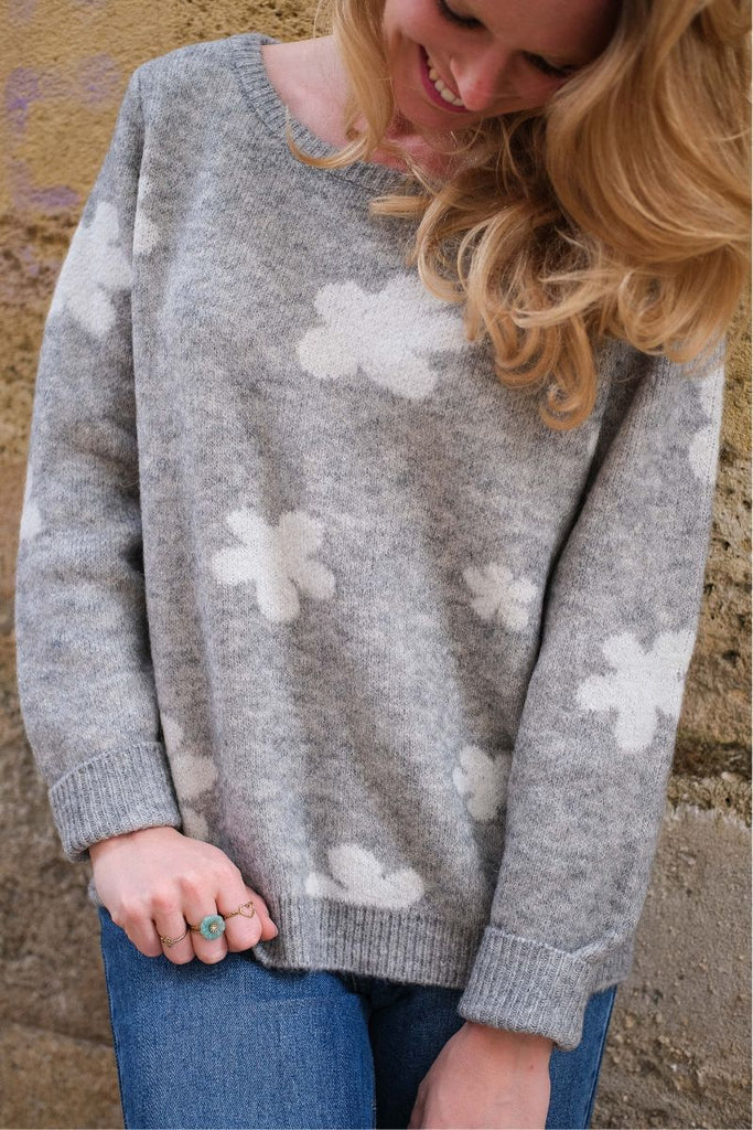 Pull Ihkamara, couleur gris, marque Ichi