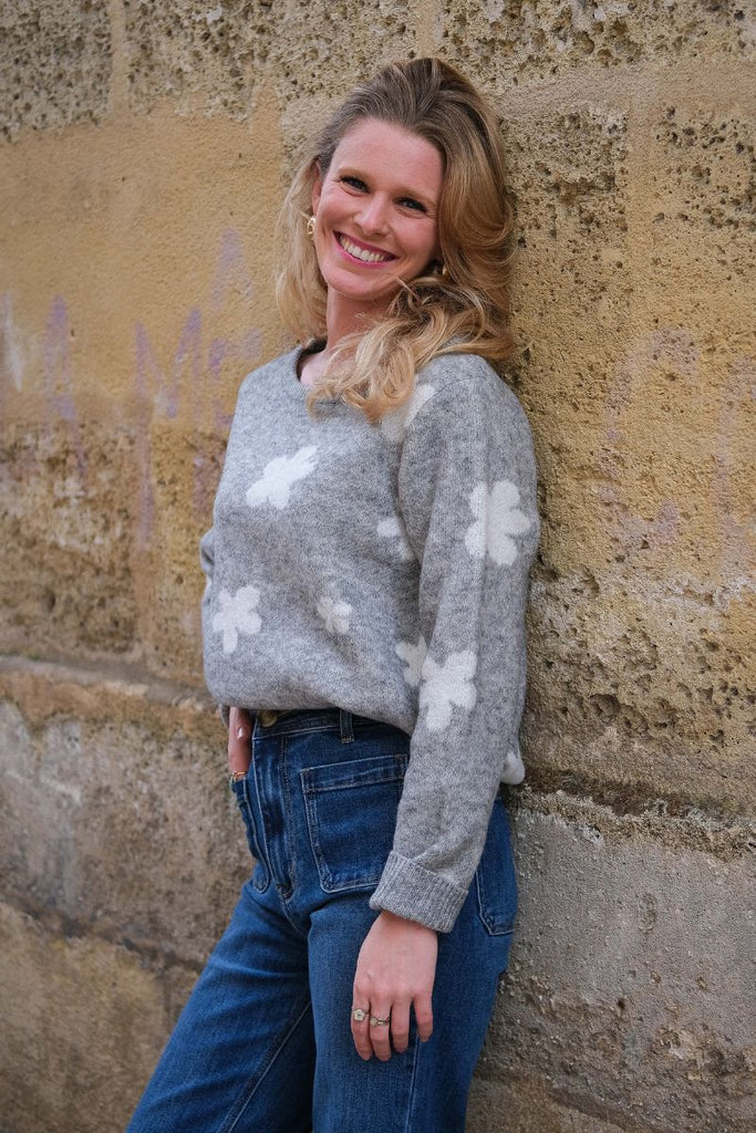 Pull Ihkamara, couleur gris, marque Ichi